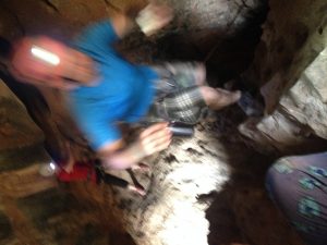 Mr Dunham jumps the crevasse!